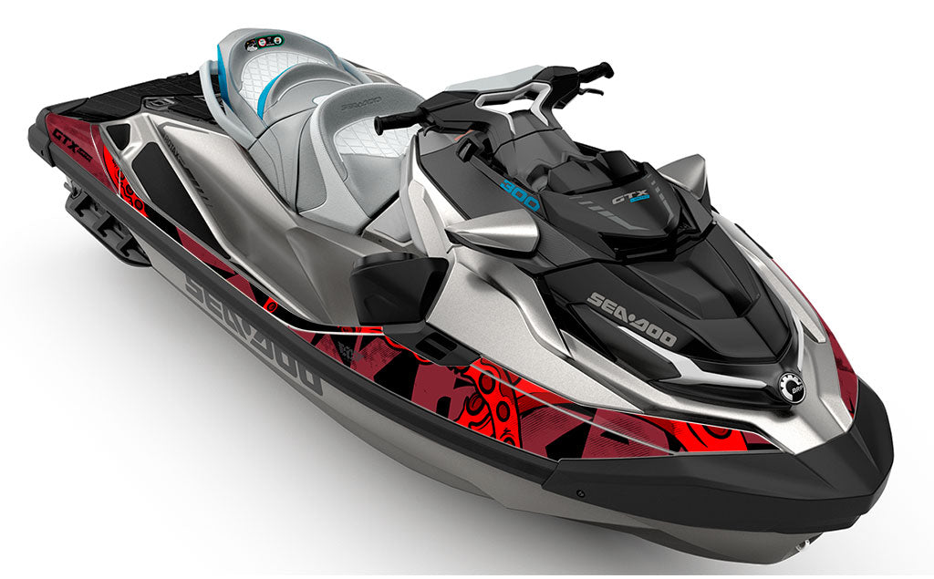 Kraken DrkRed Red Sea-Doo GTX Graphics