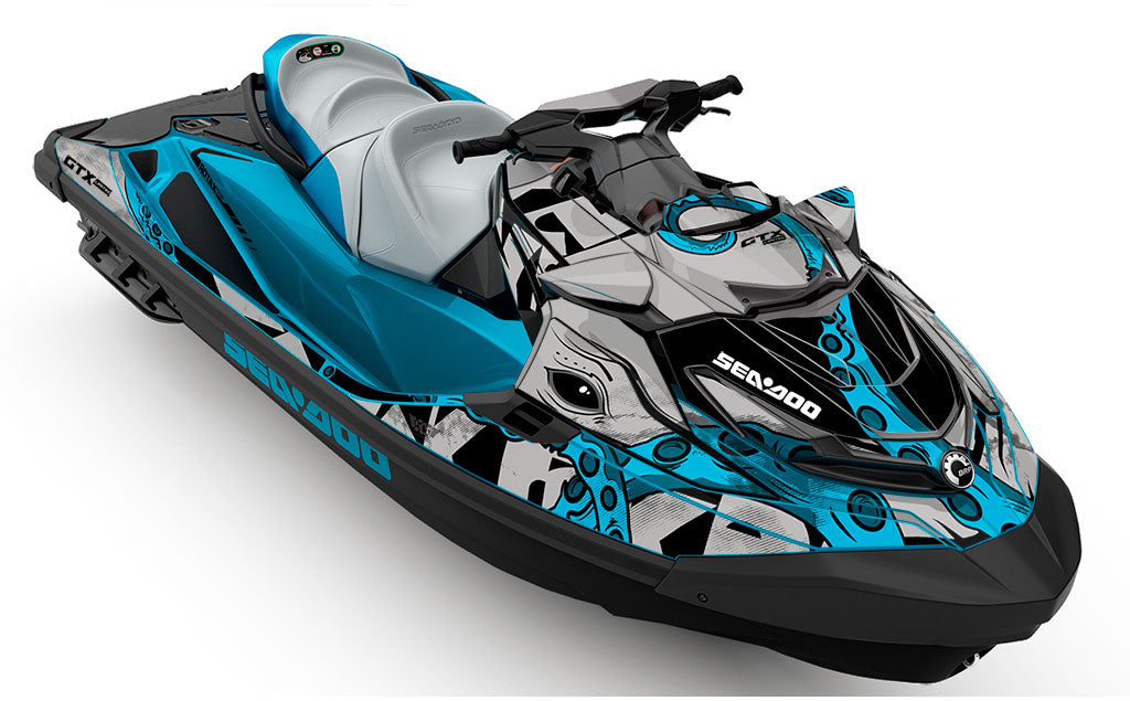 Kraken Grey Blue Sea-Doo GTX Graphics