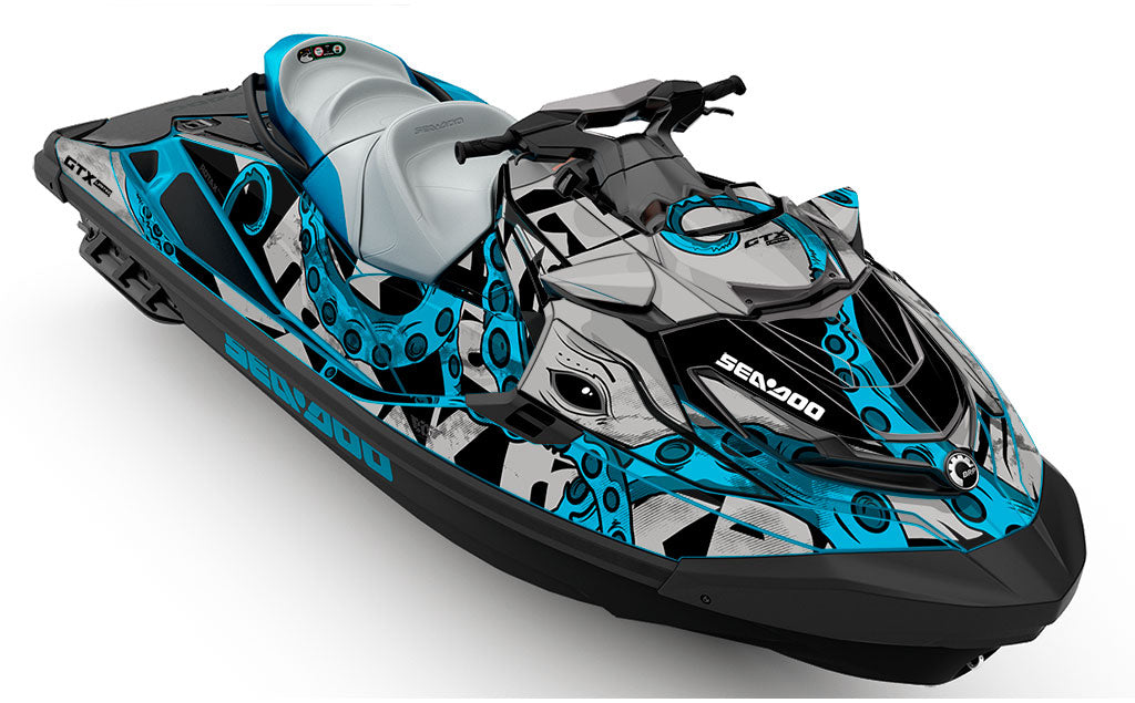 Kraken Grey Blue Sea-Doo GTX Graphics