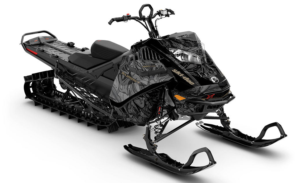 Mr Sinister Black Liqtitanium Ski-Doo REV Gen4 LWH - Summit Less Coverage Sled Wrap