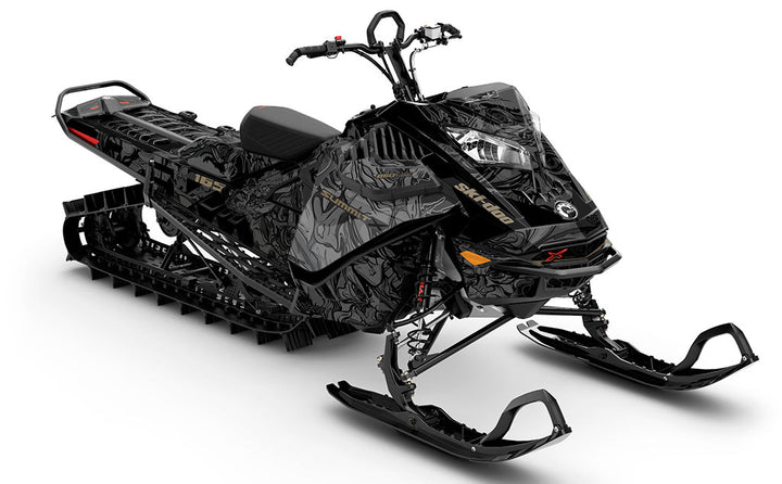 Mr Sinister Army Orange Ski-Doo REV Gen4 LWH - Summit Premium Sled