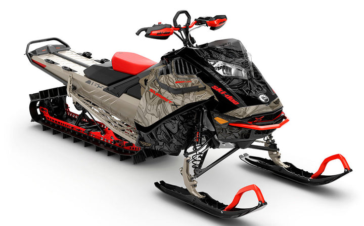 Mr Sinister Army Orange Ski-Doo REV Gen4 LWH - Summit Premium Sled