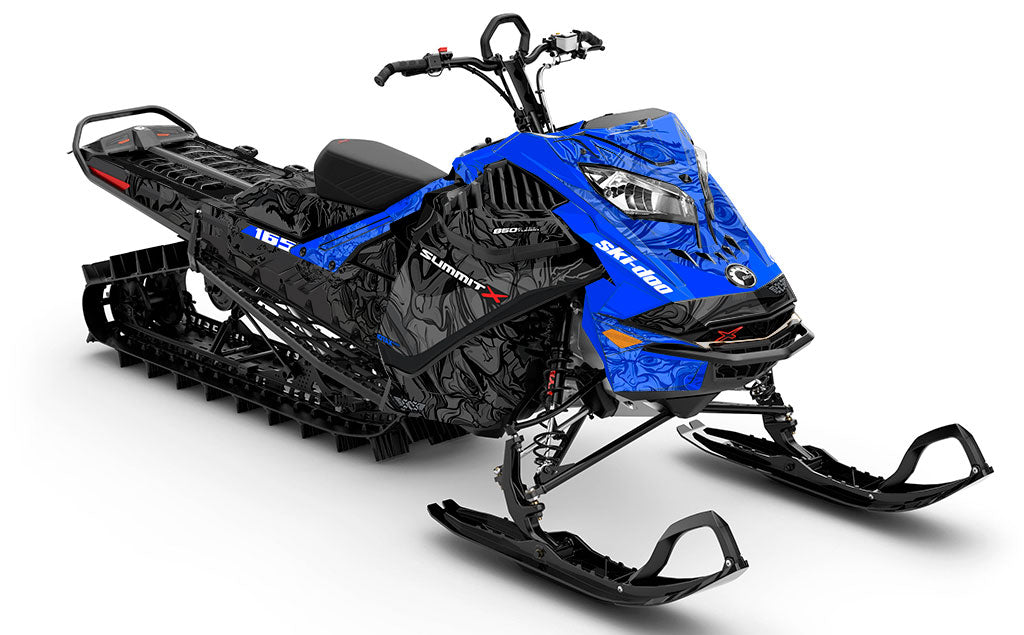 Mr Sinister Black White Ski-Doo REV Gen4 LWH - Summit Premium Coverage Sled Wrap