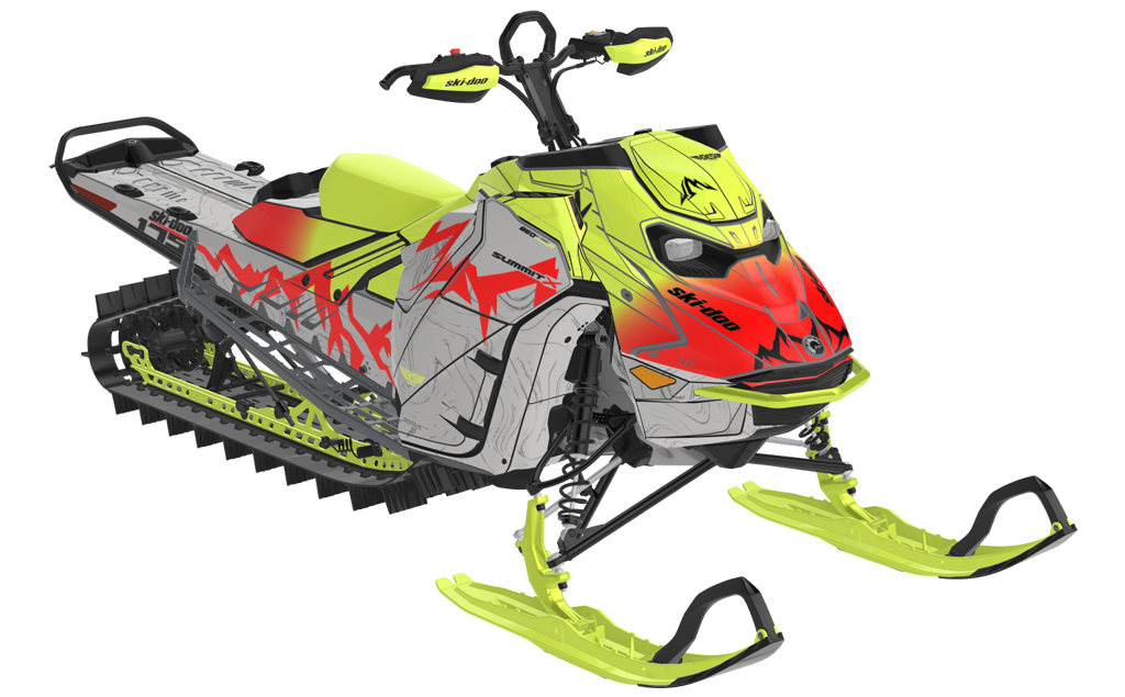 Mentaberry Process Ski-Doo REV Gen5 Mountain Cyan DazzBlue Premium Coverage