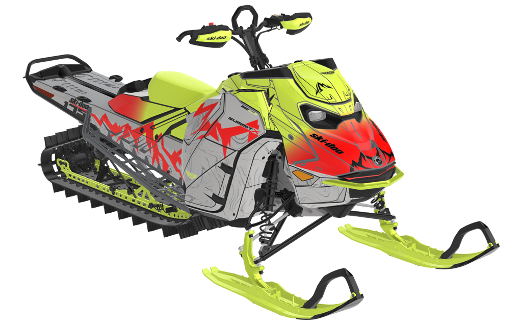 Mentaberry Process Ski-Doo REV Gen5 Mountain Cyan DazzBlue Full Coverage