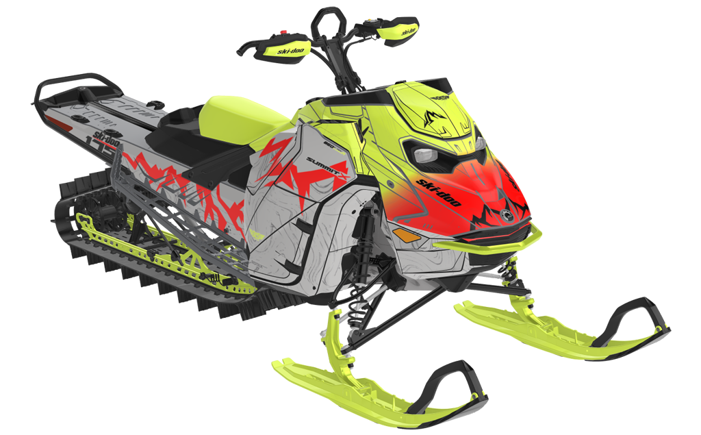 Mentaberry Process Ski-Doo REV Gen5 Mountain Cyan DazzBlue Partial Coverage
