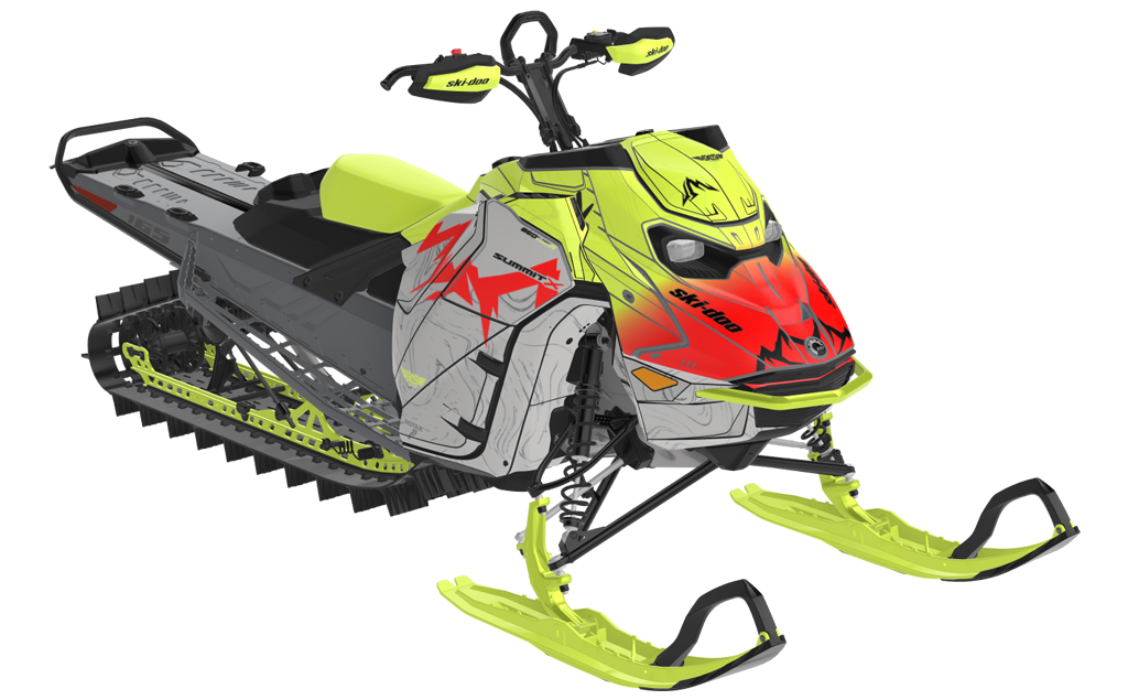 Mentaberry Process Ski-Doo REV Gen5 Mountain Cyan DazzBlue Less Coverage