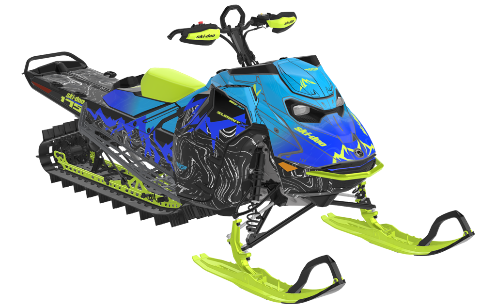 Mentaberry Process Ski-Doo REV Gen5 Mountain VintageYellow Orange Premium Coverage