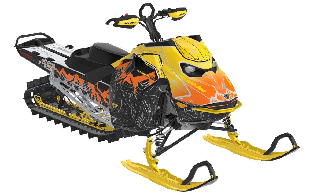 Mentaberry Process Ski-Doo REV Gen5 Mountain Manta Red Partial Coverage