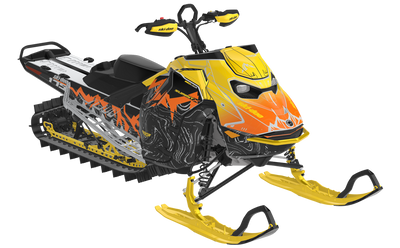 Mentaberry Process Ski-Doo REV Gen5 Mountain Manta Red Partial Coverage