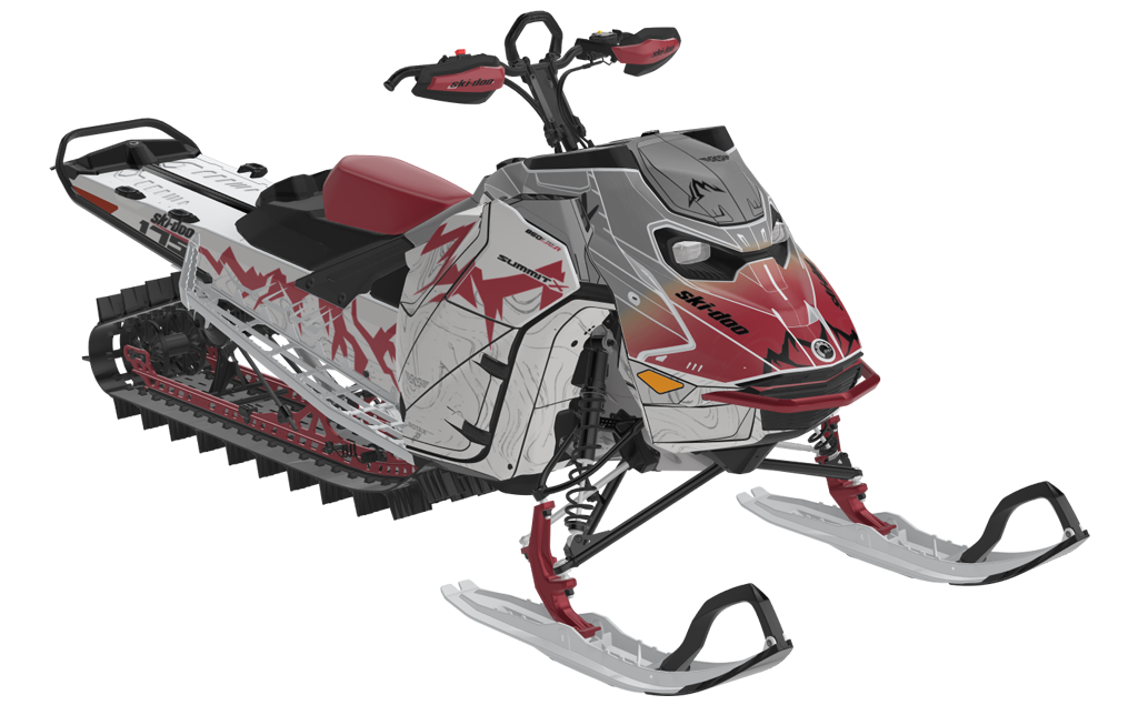 Mentaberry Process Ski-Doo REV Gen5 Mountain Spartan CatGrey Partial Coverage