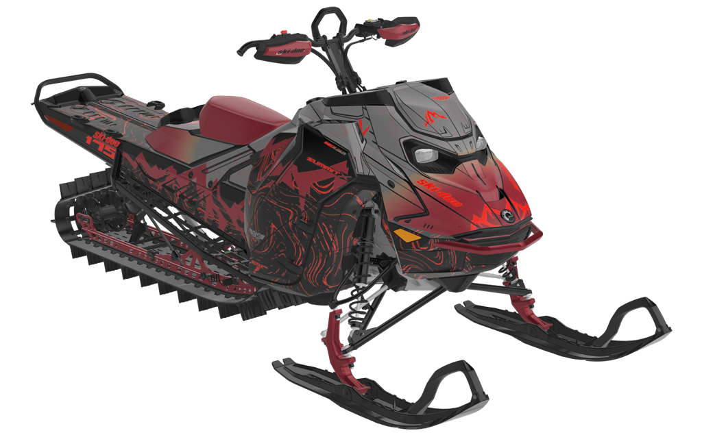 Mentaberry Process Ski-Doo REV Gen5 Mountain Black Spartan Premium Coverage