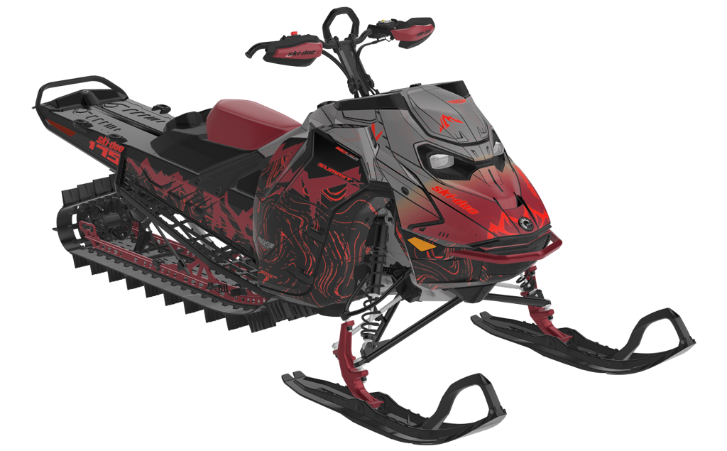 Mentaberry Process Ski-Doo REV Gen5 Mountain Black Spartan Partial Coverage