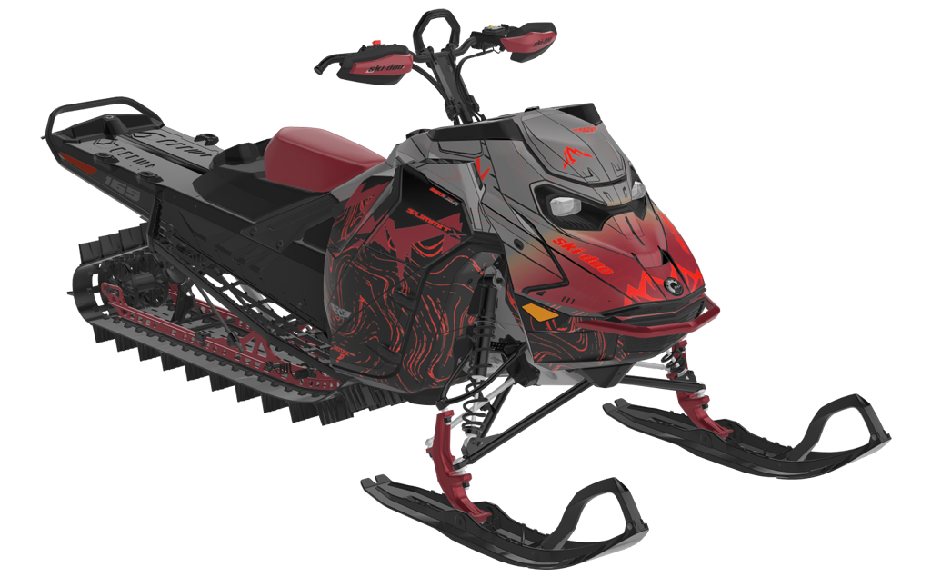 Mentaberry Process Ski-Doo REV Gen5 Mountain Black Spartan Less Coverage
