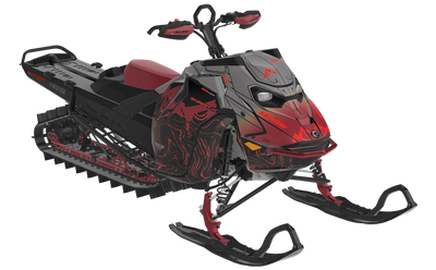 Mentaberry Process Ski-Doo REV Gen5 Mountain Black Spartan Less Coverage