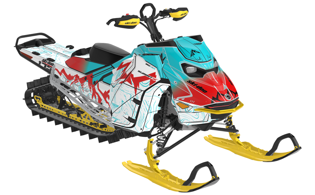 Mentaberry Process Ski-Doo REV Gen5 Mountain Reef Red Premium Coverage