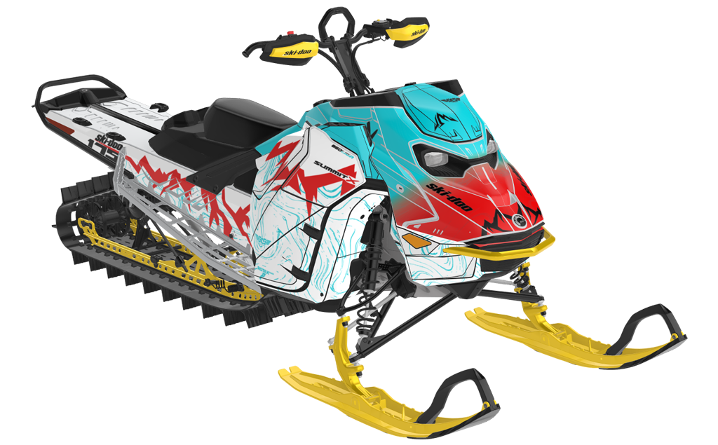 Mentaberry Process Ski-Doo REV Gen5 Mountain Reef Red Partial Coverage