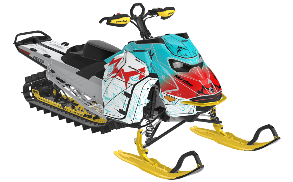 Mentaberry Process Ski-Doo REV Gen5 Mountain Reef Red Less Coverage