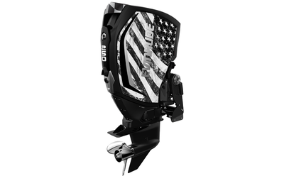 American Flag Evinrude Panel Wrap