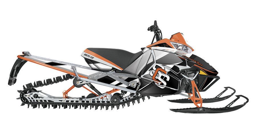 MLB Orange  Arctic Cat Pro Climb Sled Wraps