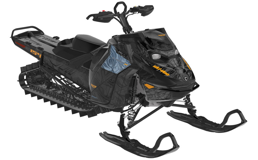 Mr Sinister Ski-Doo REV Gen5 Mountain Orange Black Partial Coverage