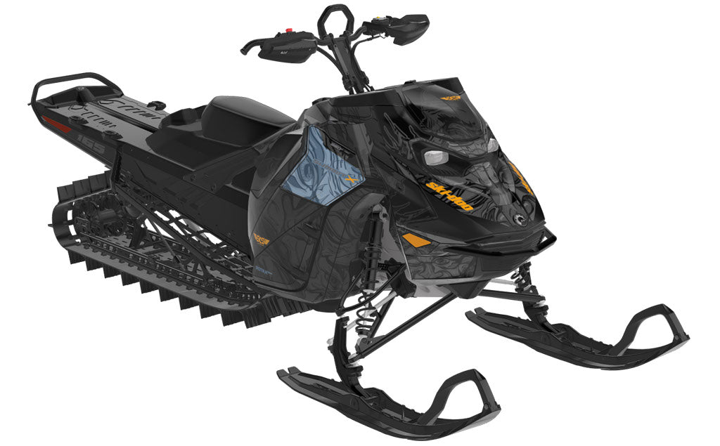 Mr Sinister Ski-Doo REV Gen5 Mountain Orange Black Less Coverage