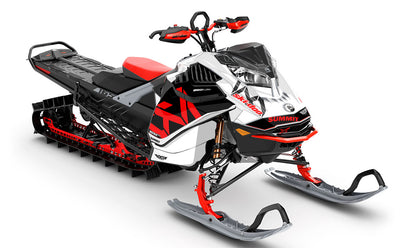 Nixis Black Grey Ski-Doo REV Gen4 LWH - Summit Premium Coverage Sled Wrap