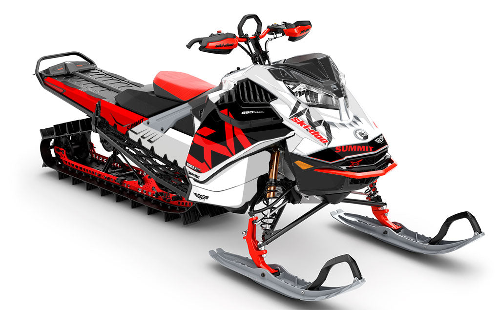 Nixis Black Grey Ski-Doo REV Gen4 LWH - Summit Full Coverage Sled Wrap