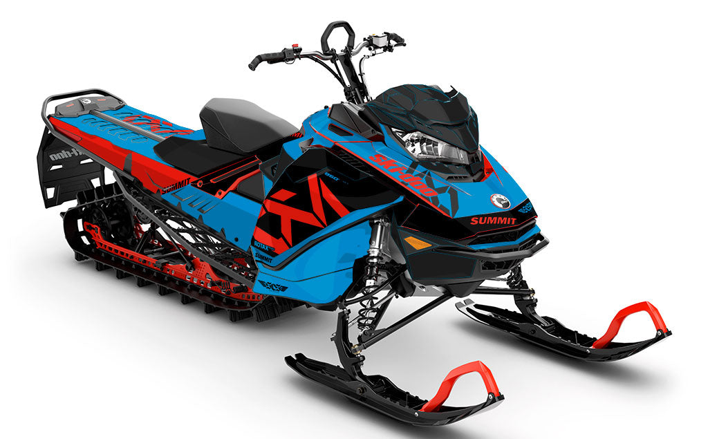 Nixis Black Red Ski-Doo REV Gen4 Sled Wrap Premium Coverage Sled Wrap