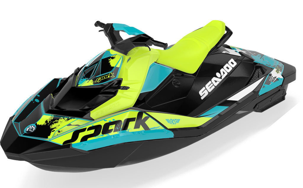 Overtime Sea-Doo Spark Graphics Reef Manta Partial Coverage
