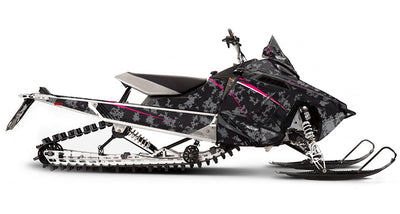 Pink Digi Camo PRO-RMK Sled Wraps Decals 