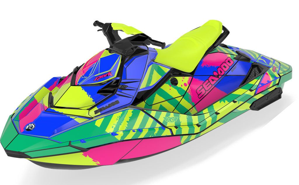 POP Sea-Doo Spark Graphics Manta Pink Premium Coverage