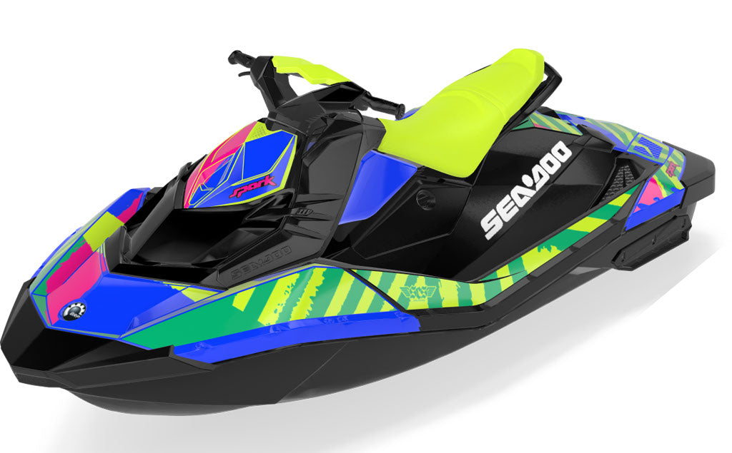 POP Sea-Doo Spark Graphics Manta Pink Less Coverage