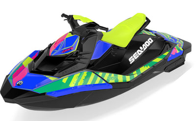 POP Sea-Doo Spark Graphics Manta Pink Less Coverage