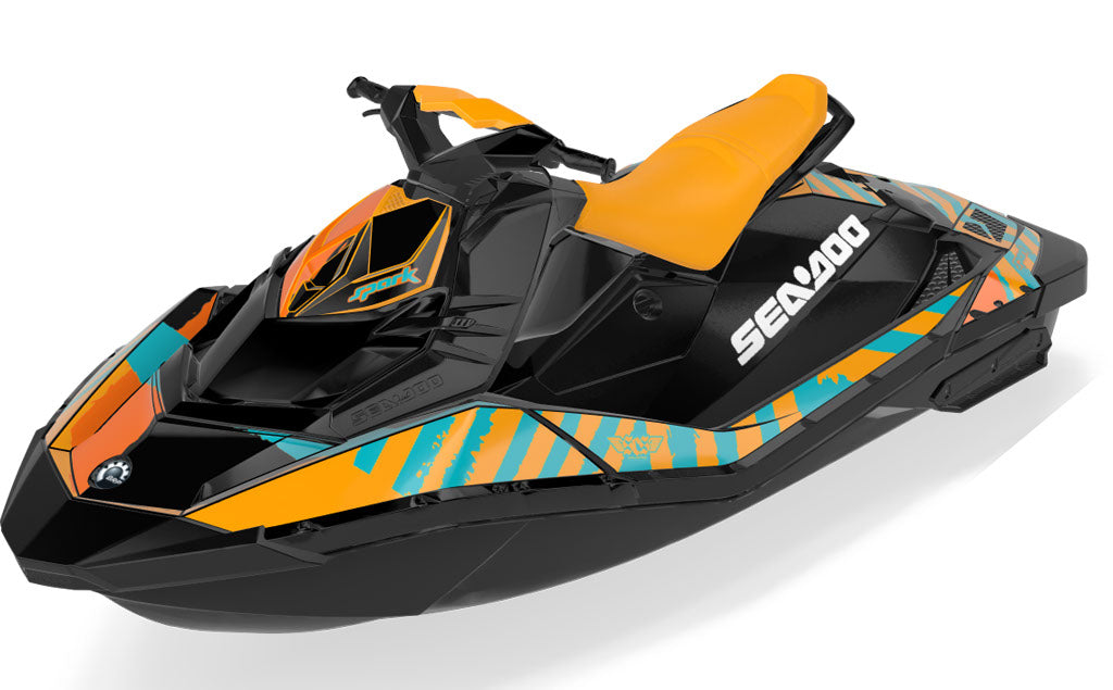 POP Sea-Doo Spark Graphics Reef Orange Less Coverage