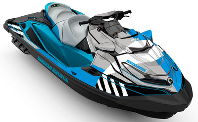 POP Blue Grey Sea-Doo GTX Graphics