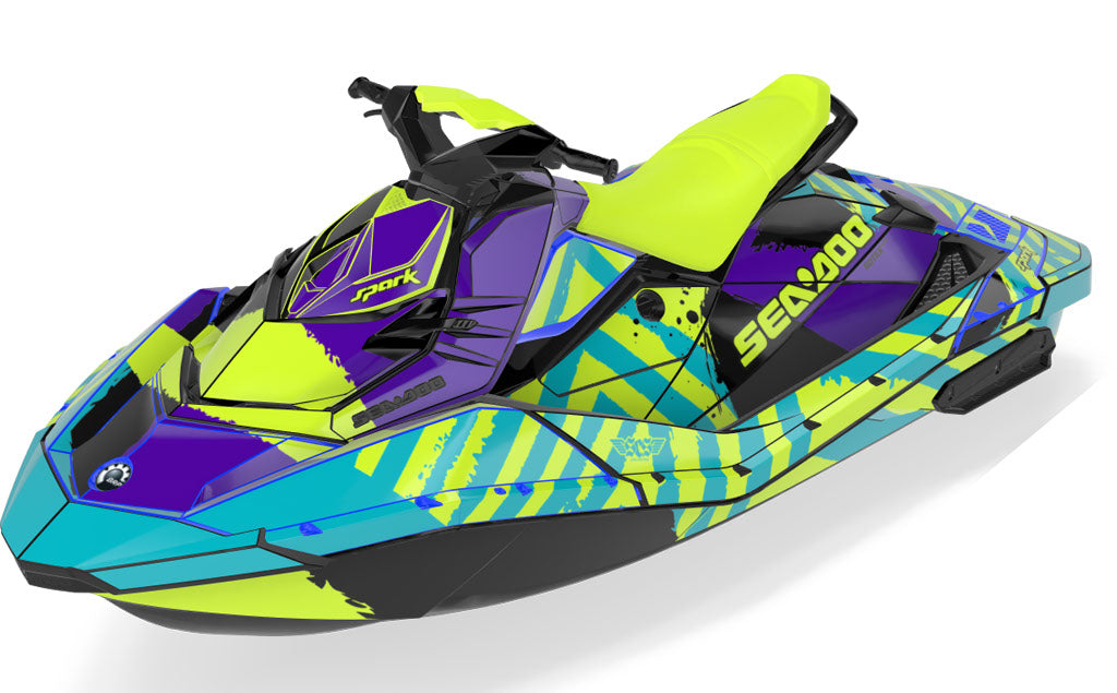 POP Sea-Doo Spark Graphics Violet Reef Max Coverage