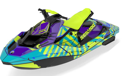 POP Sea-Doo Spark Graphics Violet Reef Premium Coverage