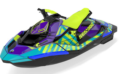 POP Sea-Doo Spark Graphics Violet Reef Full Coverage