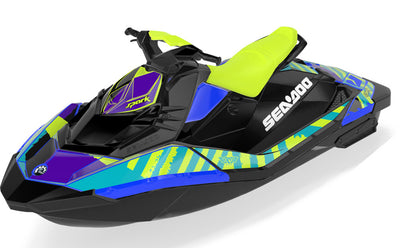 POP Sea-Doo Spark Graphics Violet Reef Partial Coverage