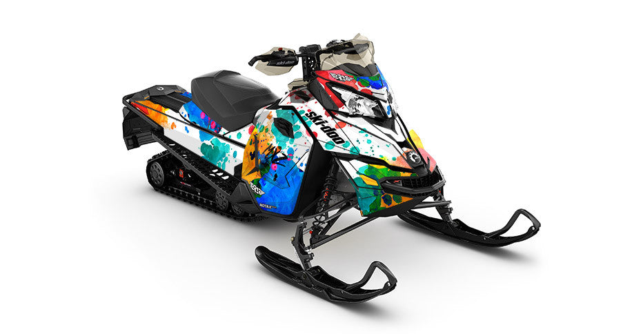 Powder Color Ski-Doo REV-XS Sled Wrap