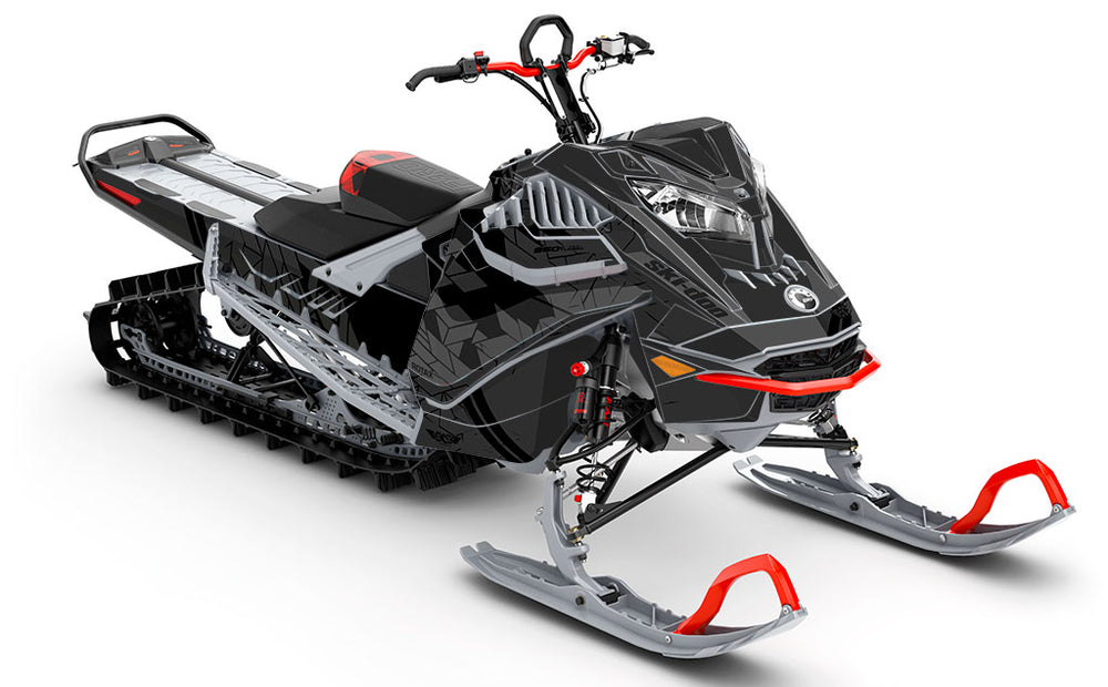 Prism Black Blue Ski-Doo REV Gen4 LWH - Freeride Full Coverage Sled Wrap
