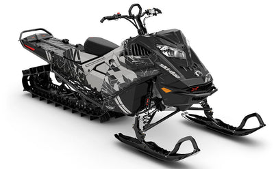 Prism Grey Grey Ski-Doo REV Gen4 LWH - Summit Full Coverage Sled Wrap