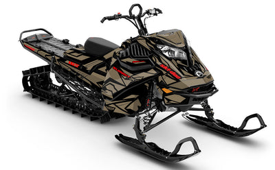 Relic Black Liqtitanium Ski-Doo REV Gen4 LWH - Summit Full Coverage Sled Wrap