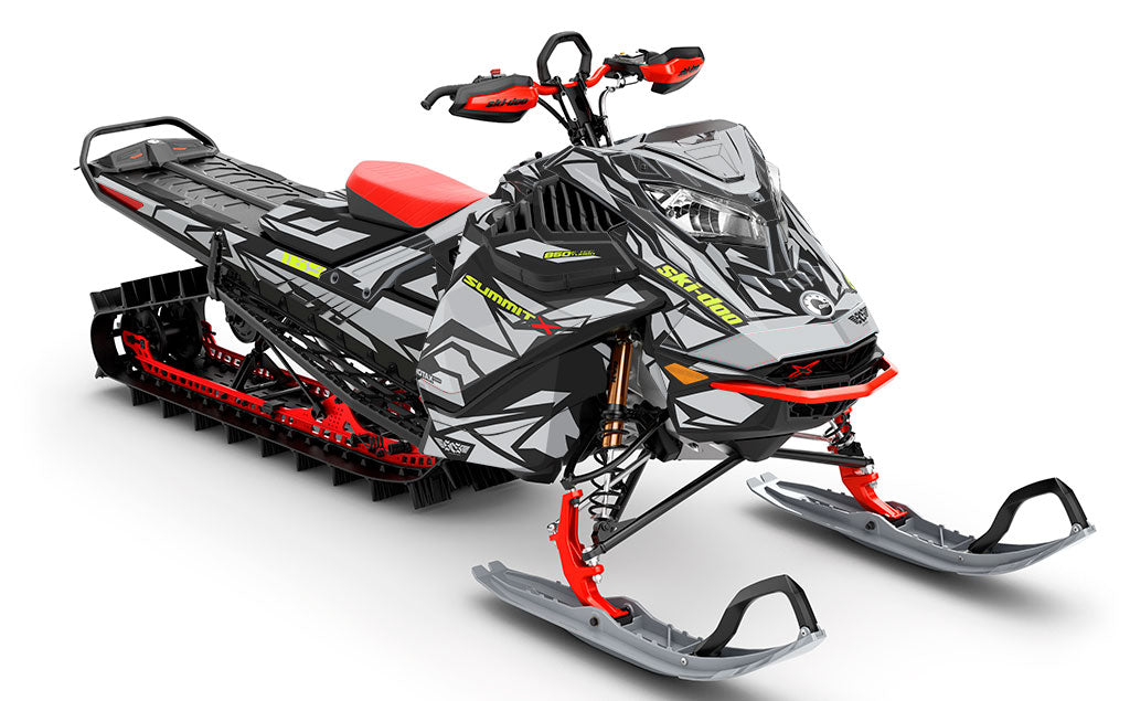 Relic drkgrey catgrey Ski-Doo REV Gen4 LWH - Summit Full Coverage Sled Wrap