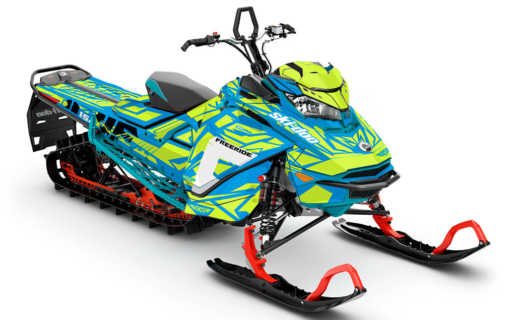 Relic White Manta Ski-Doo REV Gen4 Freeride Full Coverage Sled Wrap