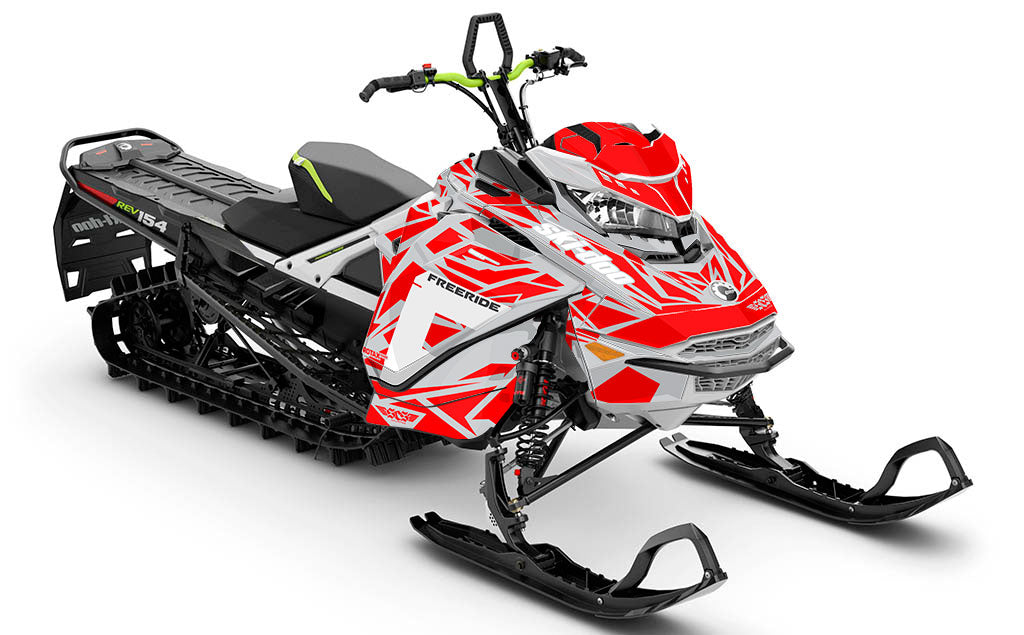 Relic Catgrey Red Ski-Doo REV Gen4 Freeride Full Coverage Sled Wrap