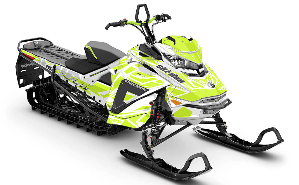 Relic White Manta Ski-Doo REV Gen4 Freeride Less Coverage Sled Wrap