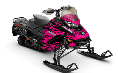 Relic Black Pink Ski-Doo REV Gen4 MXZ Full Coverage Sled Wrap