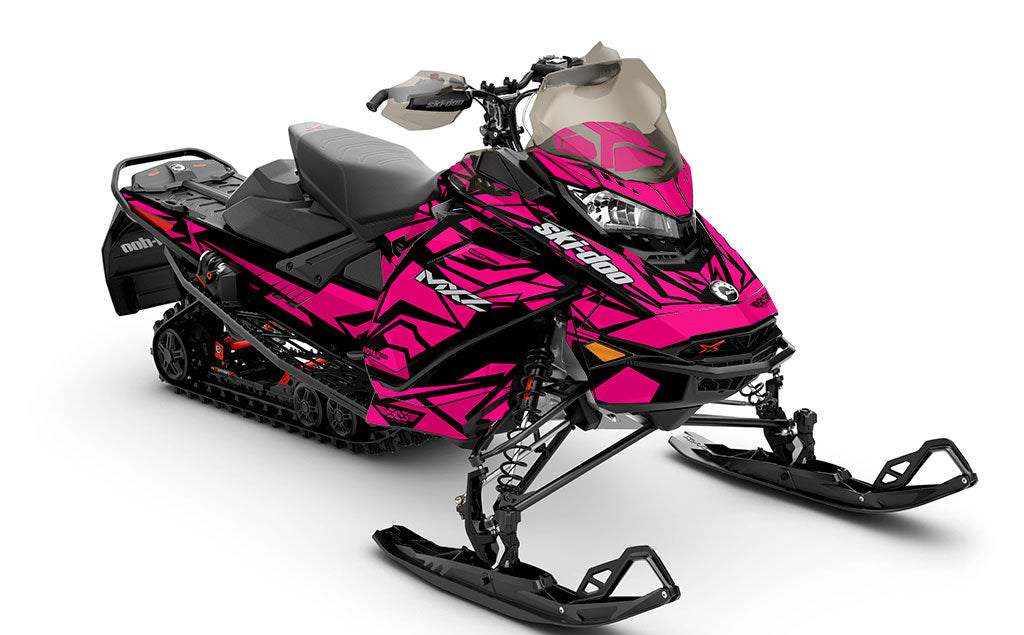 Relic Black Pink Ski-Doo REV Gen4 MXZ Partial Coverage Sled Wrap